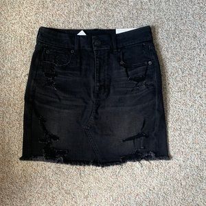 American Eagle Black Jean Skirt